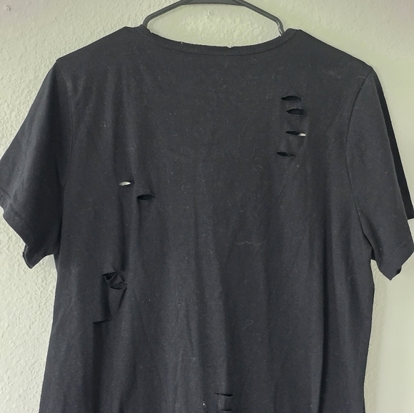 Disney Tee Shirt Women XL Black Beauty & The Beast Break The Spell Distressed - Picture 10 of 14